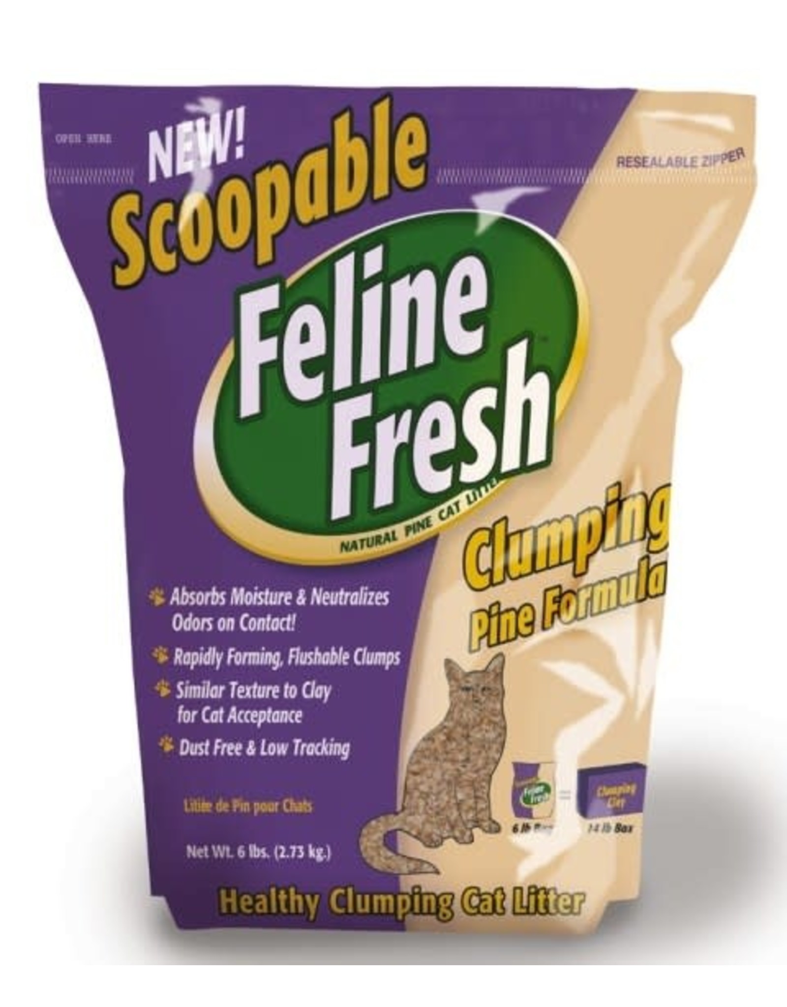 Feline Fresh Clumping Pine Formula Cat Litter