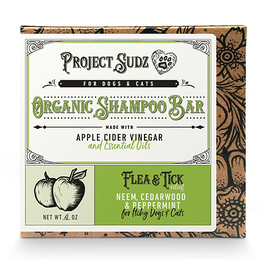 Project Sudz Organic Shampoo Bar - Flea & Tick Relief 4oz