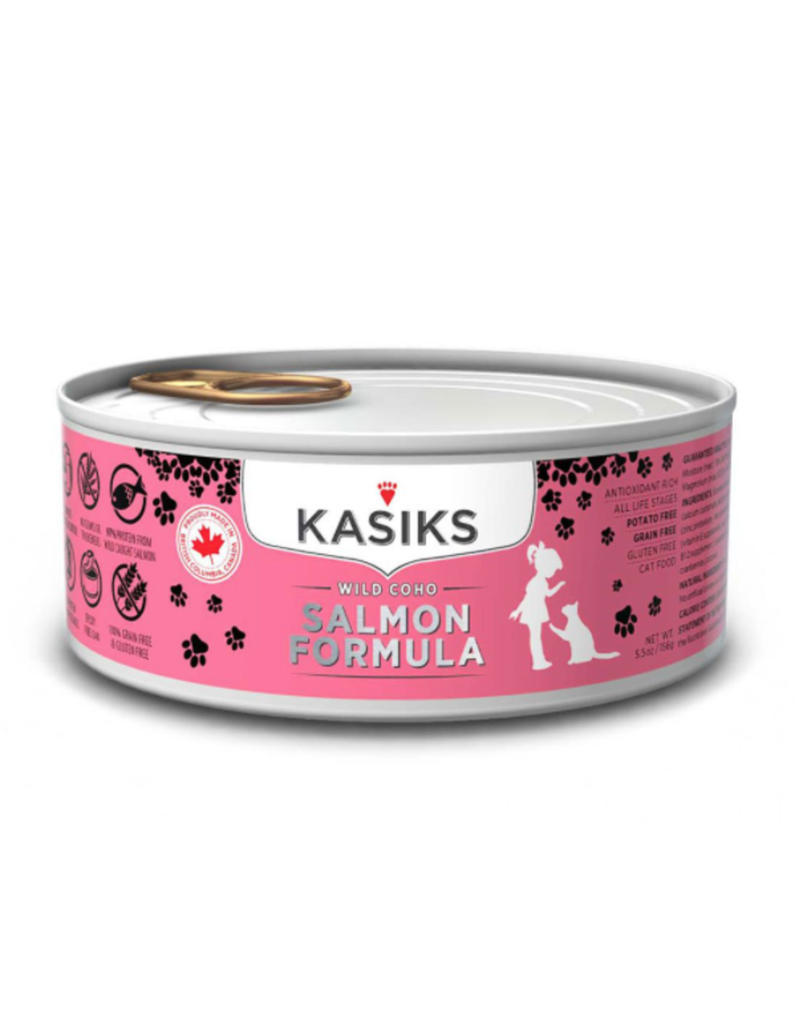 Kasiks Wild Coho Salmon Formula Cat Food 5.5oz