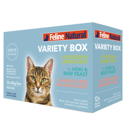 K9 Natural Feline Natural Variety Pack Cat Food 3oz Pouch 12/cs