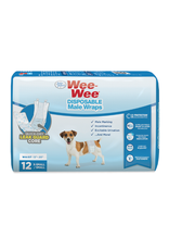 Four Paws Four Paws Wee Wee Male Wraps X-Small/Small 12ct