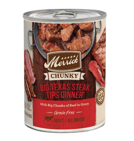 Merrick Merrick Chunky Big Texas Steak Tips Dinner Dog Food 12.7oz