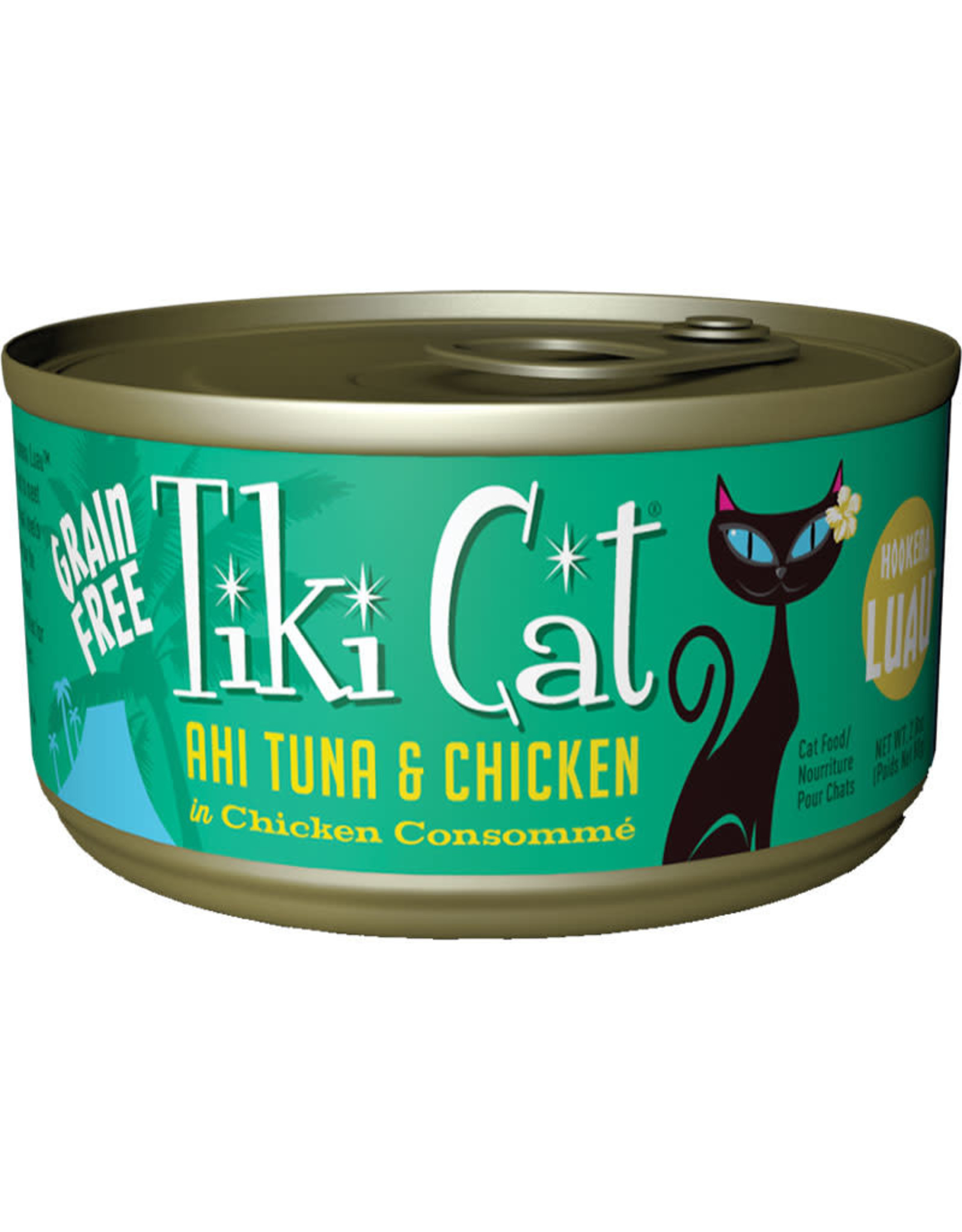 Tiki Cat Tiki Cat Hookena Luau Ahi Tuna & Chicken Cat Food 2.8oz