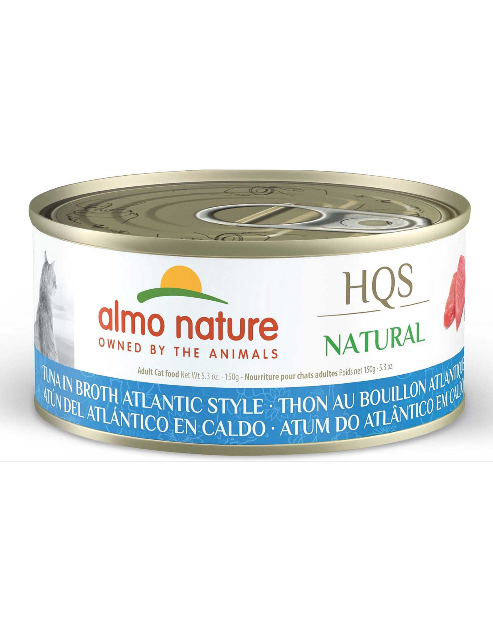 Almo Nature Almo Nature HQS Natural Atlantic Style Tuna in Broth Cat Food 5.3oz