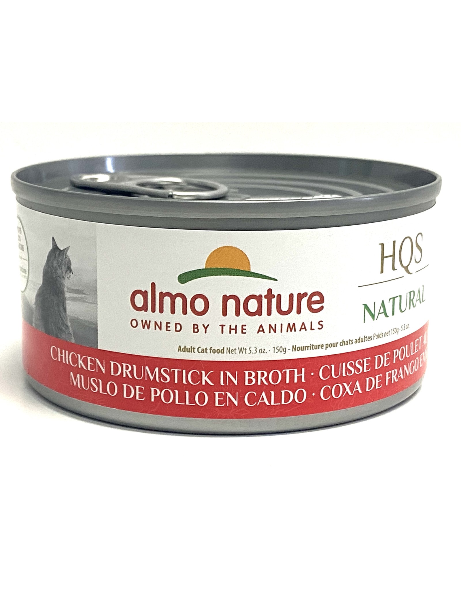 Almo Nature Almo Nature HQS Natural Chicken Drumstick in Broth Cat Food 5.3oz