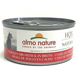 Almo Nature Almo Nature HQS Natural Chicken Drumstick in Broth Cat Food 5.3oz