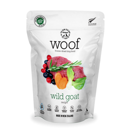 The New Zealand Natural Pet Food Company Woof Freeze Dried Wild Goat Recipe Dog Food