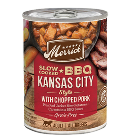 Merrick Merrick BBQ Kansas City Style w/Chopped Pork Dog Food 12.7oz