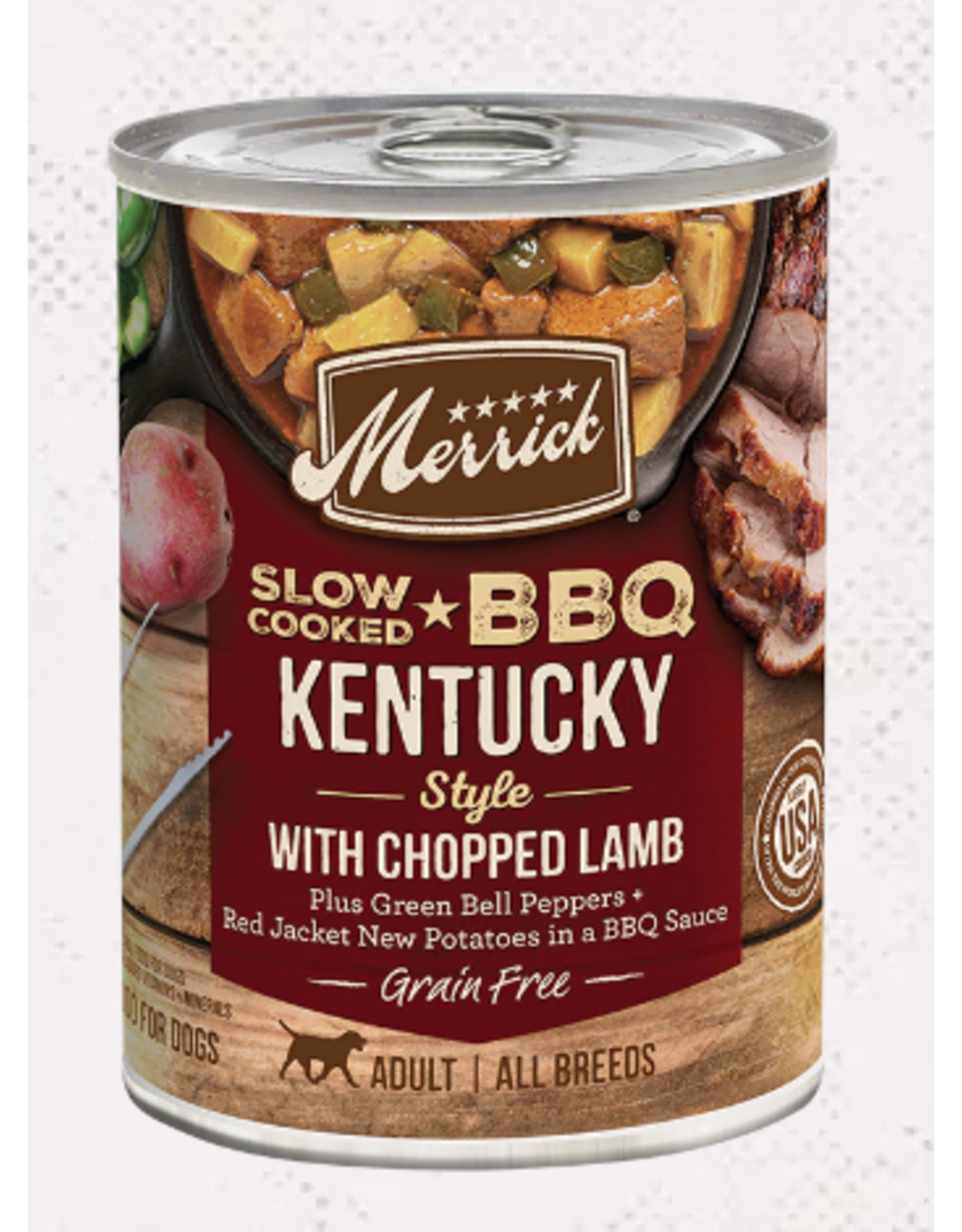 Merrick Merrick BBQ Kentucky Style w/Chopped Lamb Dog Food 12.7oz