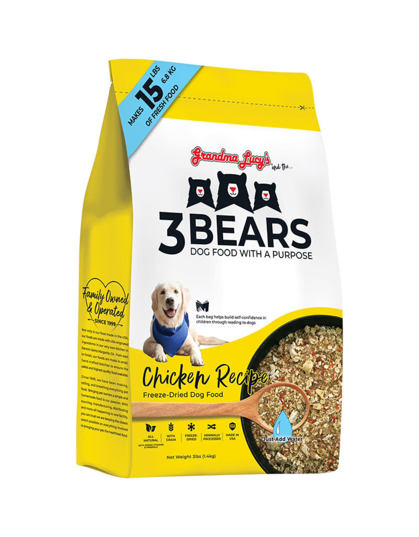 Grandma Lucy's Grandma Lucy's 3 Bears Chicken Recipe Freeze Dried Dog Food