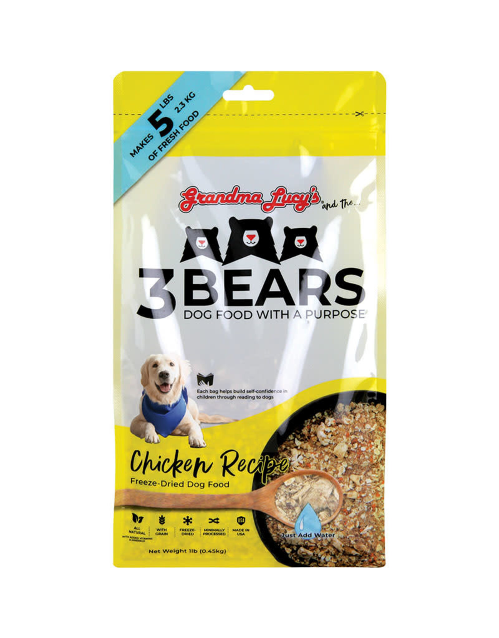 Grandma Lucy's Grandma Lucy's 3 Bears Chicken Recipe Freeze Dried Dog Food