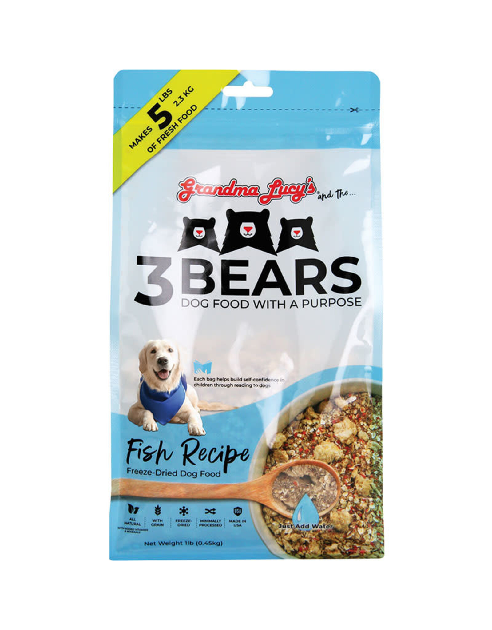 Grandma Lucy's Grandma Lucy's 3 Bears Fish Recipe Freeze Dried Dog Food