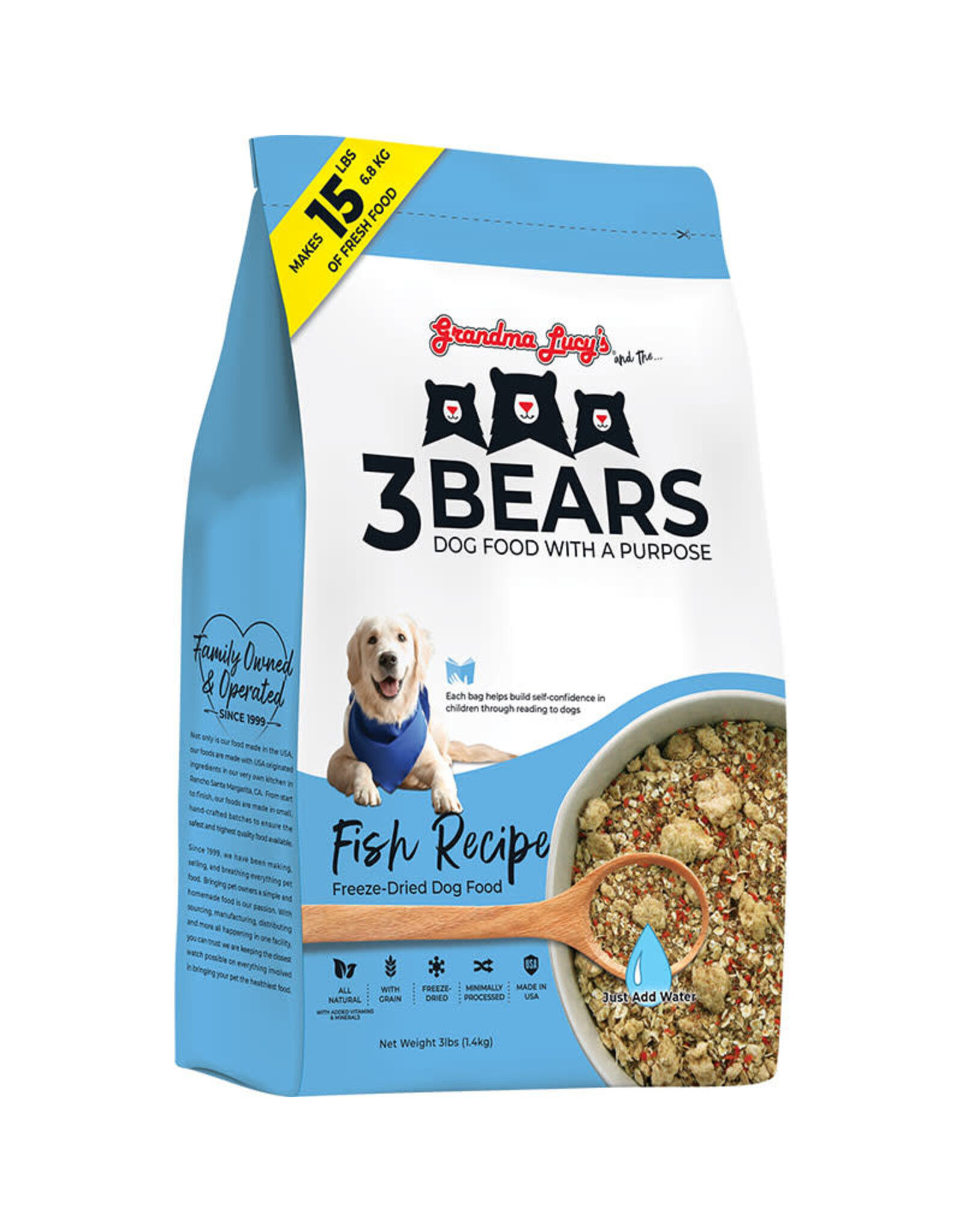 Grandma Lucy's Grandma Lucy's 3 Bears Fish Recipe Freeze Dried Dog Food