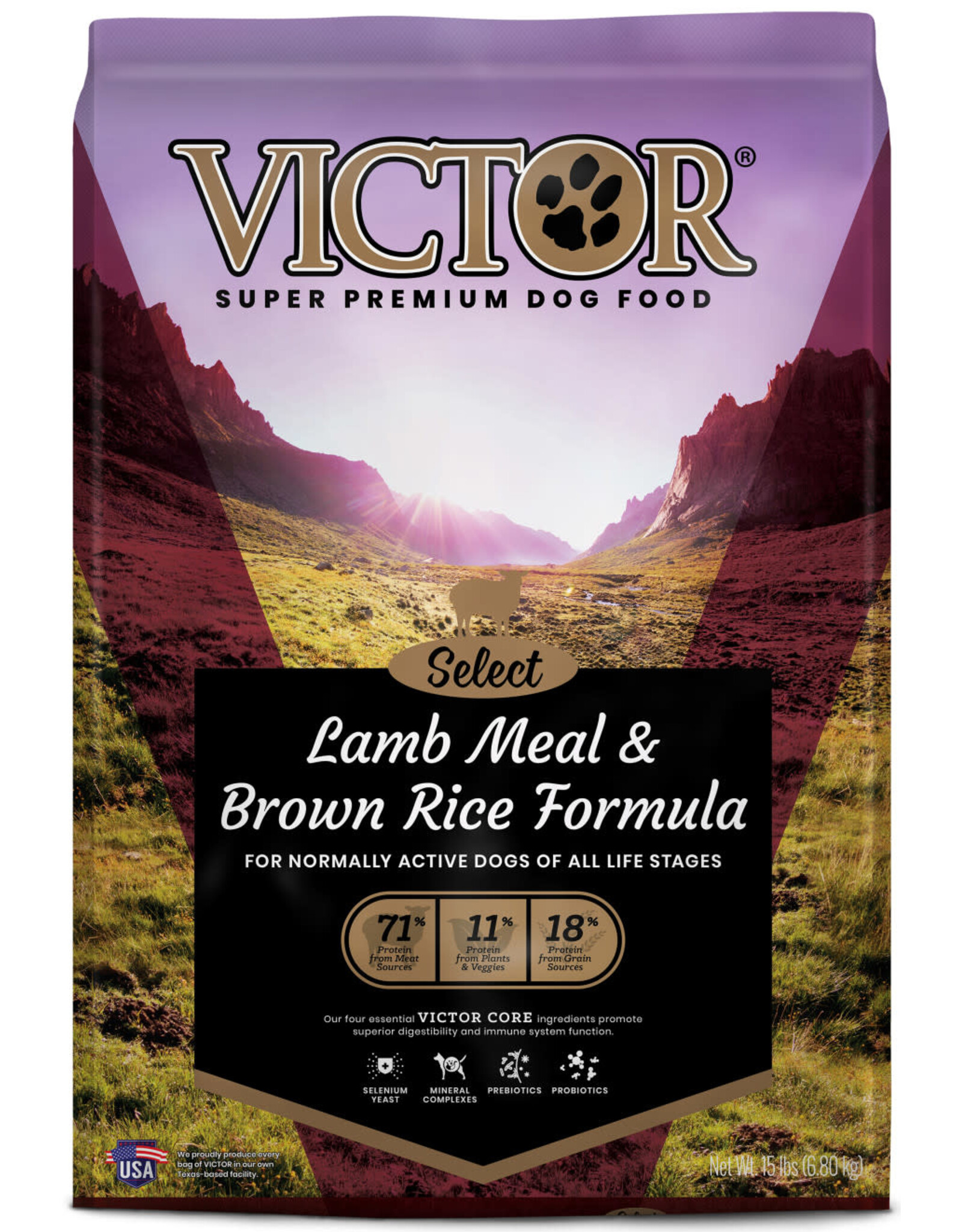 Victor Victor Select Lamb Meal & Brown Rice Formula Dog Food 15lb