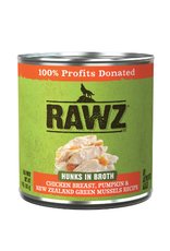 Rawz Rawz Hunks Chicken, Pumpkin & New Zealand Green Mussels Dog Food 10oz