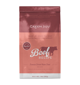 Green Juju Green Juju Beef Recipe Freeze Dried Raw Diet Dog Food 14oz