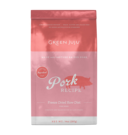 Green Juju Green Juju Pork Recipe Freeze Dried Raw Diet Dog Food 14oz