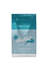 Green Juju Green Juju Rabbit Recipe w/Duck Liver Freeze Dried Raw Diet Dog Food 14oz