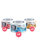 Pure Cravings Minced Tuna Variety Pack (Chicken, Salmon & Tuna Loin) 3oz 12/cs