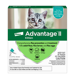 Elanco Elanco Advantage II Flea Treatment for Kittens 2-5 lbs. 2pk