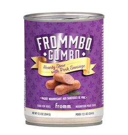 Fromm Frommbo Gumbo Hearty Stew w/Pork Sausage Wet Dog Food 12.5oz