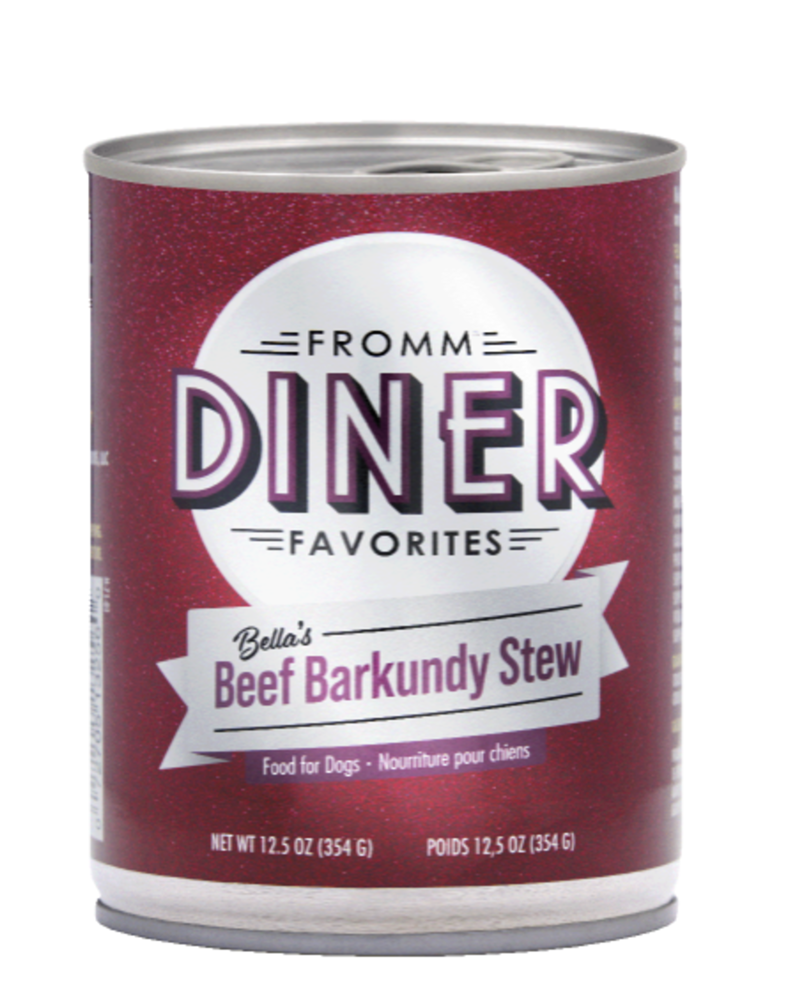 Fromm Fromm Diner Favorites Bella's Beef Barkundy Stew Wet Dog Food 12.5oz