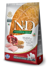 Farmina N&D Farmina N&D Ancestral Grain Chicken & Pomegranate Adult Med/Max Dog Food Farmina N&D Farmina N&D Ancestral Grain Chicken & Pomegranate Adult Med/Max Dog Food