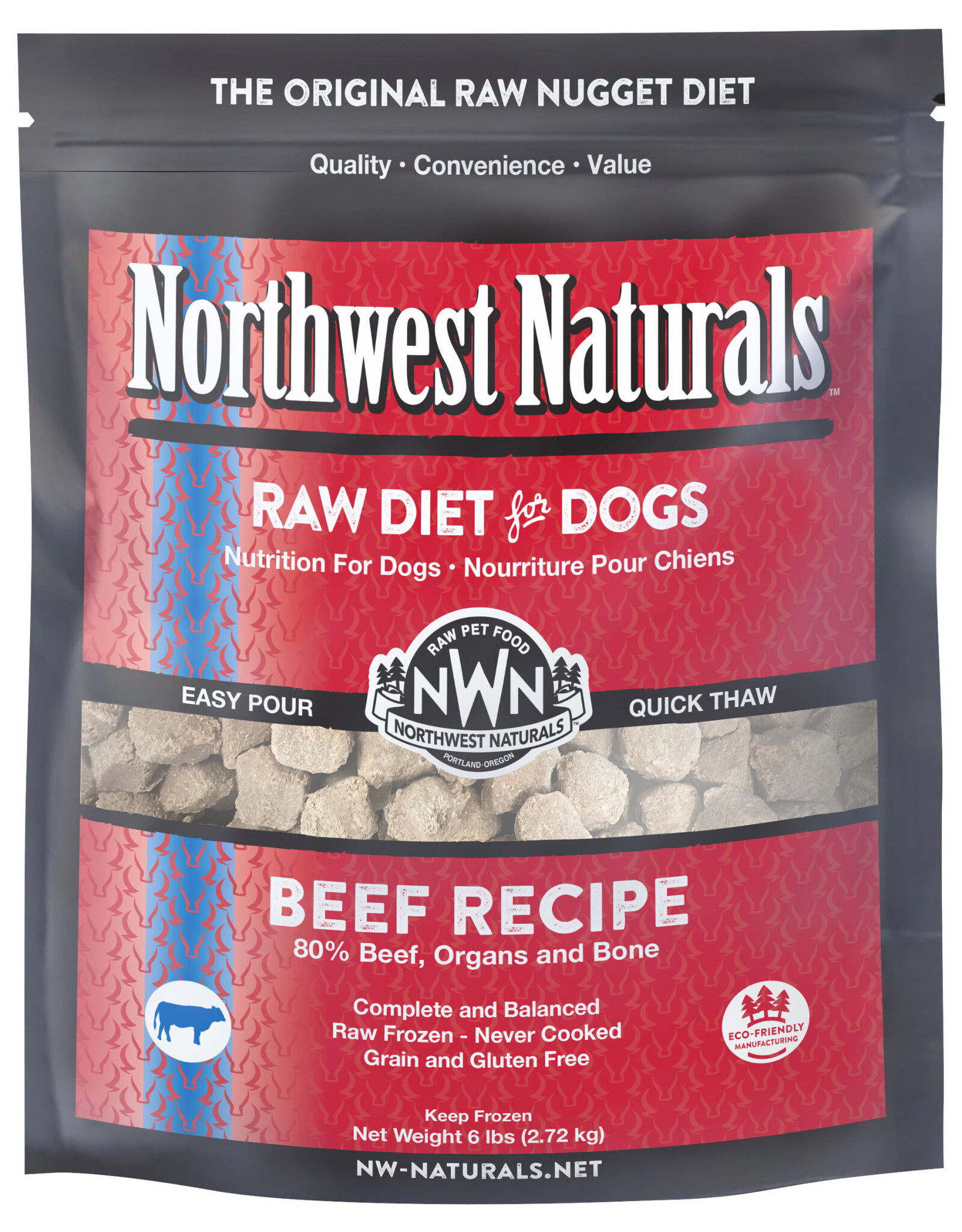 Northwest Naturals Northwest Naturals Raw Diet for Dogs Beef Recipe Dinner Nuggets