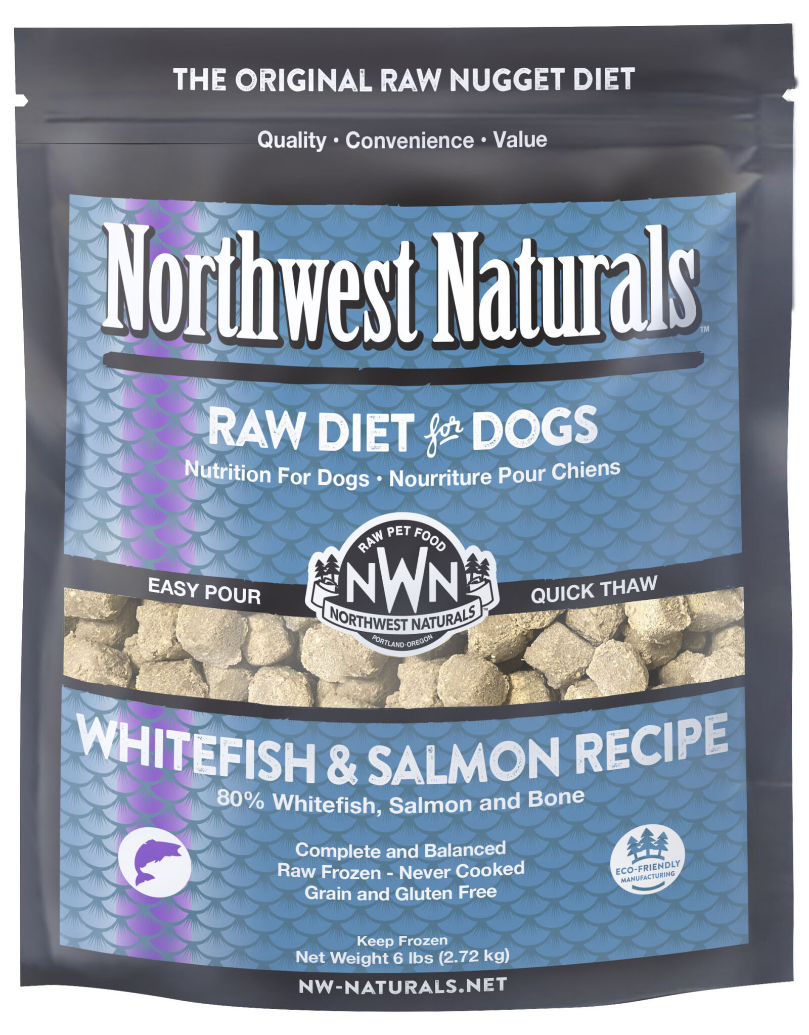 Northwest Naturals Northwest Naturals Raw Diet For Dogs Whitefish & Salmon Recipe Dinner Nuggets