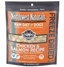 Northwest Naturals Northwest Naturals Raw Diet for Dogs Freeze Dried Nuggets Chicken & Salmon Recipe 12oz