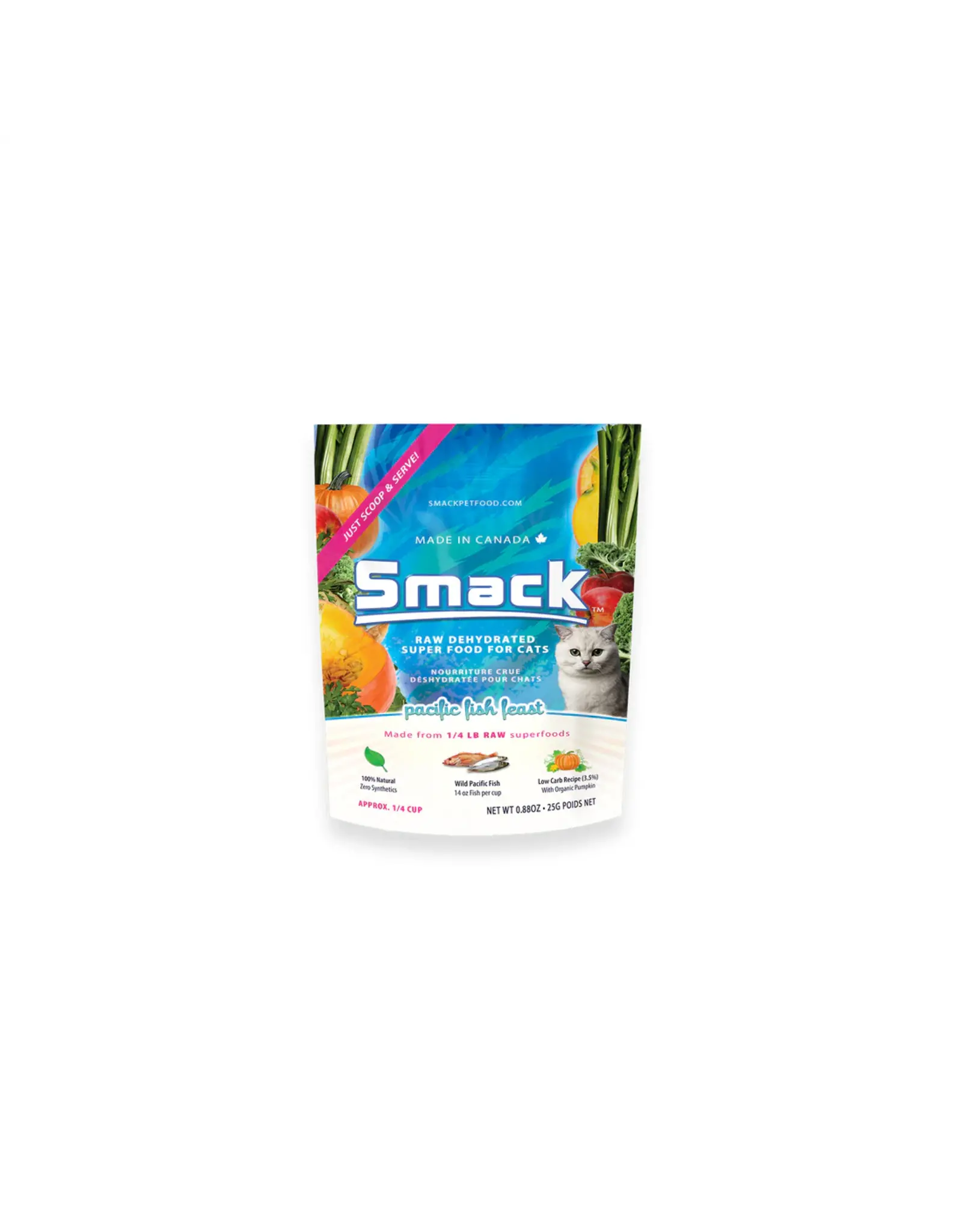 Smack Smack Raw Dehydrated Super Food for Cats Pacific Fish Feast