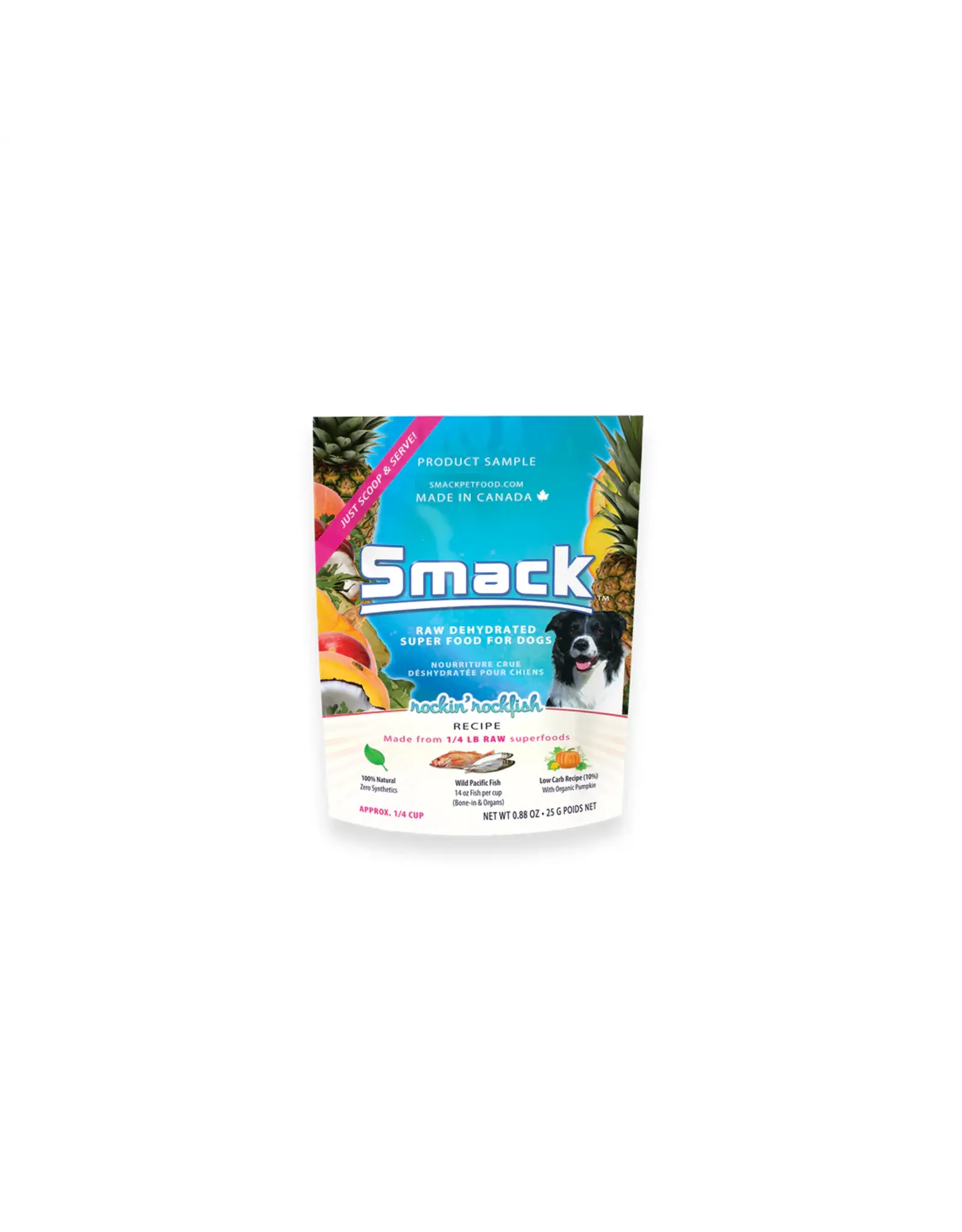 Smack Smack Raw Dehydrated Super Food for Dogs Rockin' Rockfish Recipe