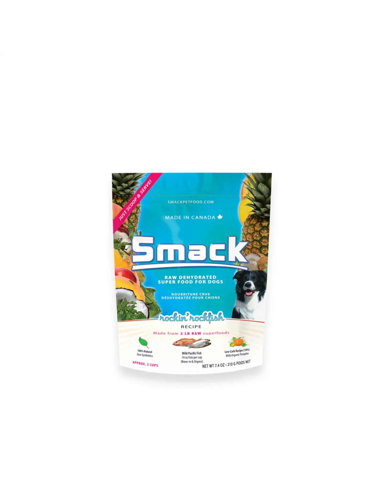 Smack Smack Raw Dehydrated Super Food for Dogs Rockin' Rockfish Recipe