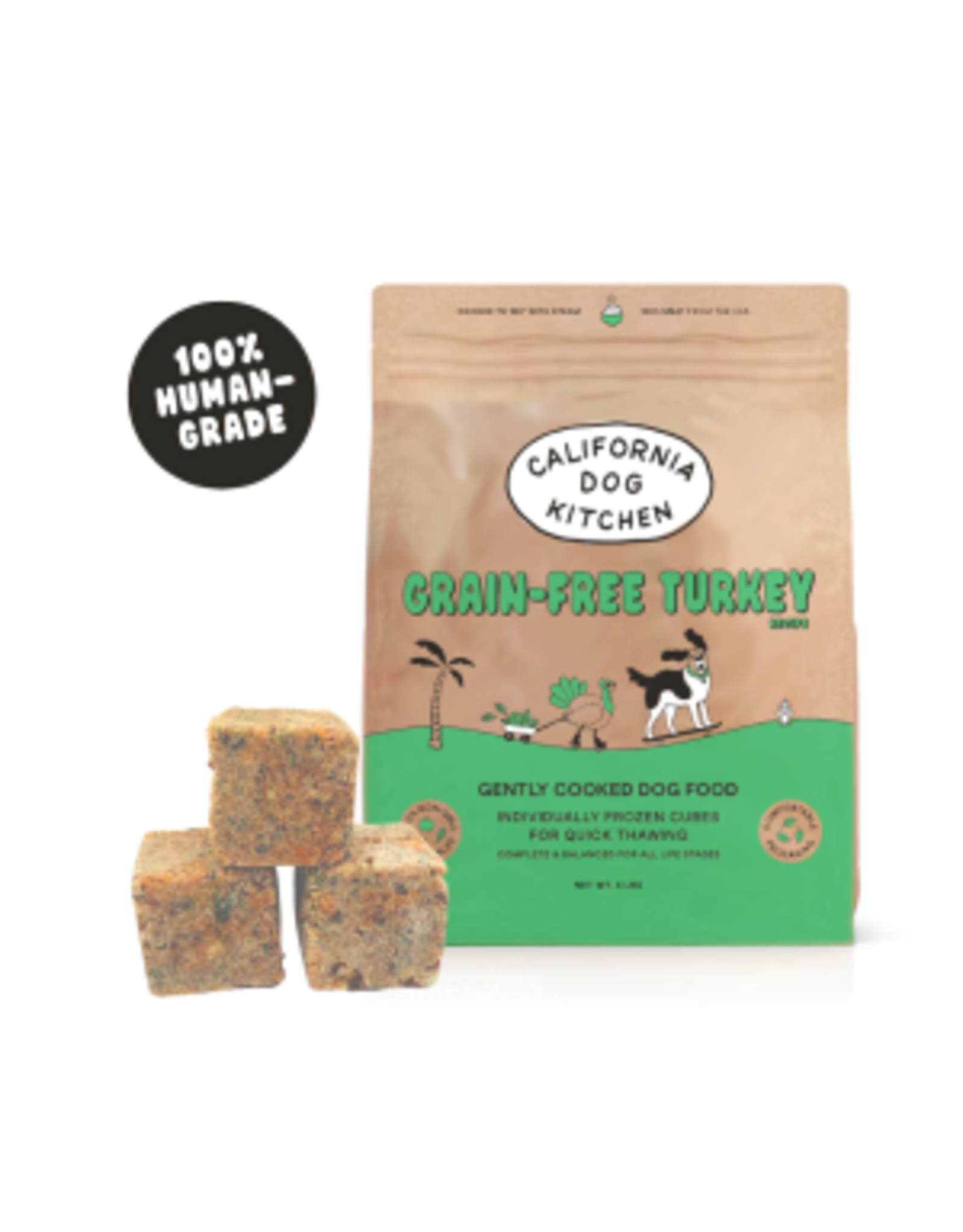 California Dog Kitchen California Dog Kitchen Gently Cooked Grain-Free Turkey Dog Food