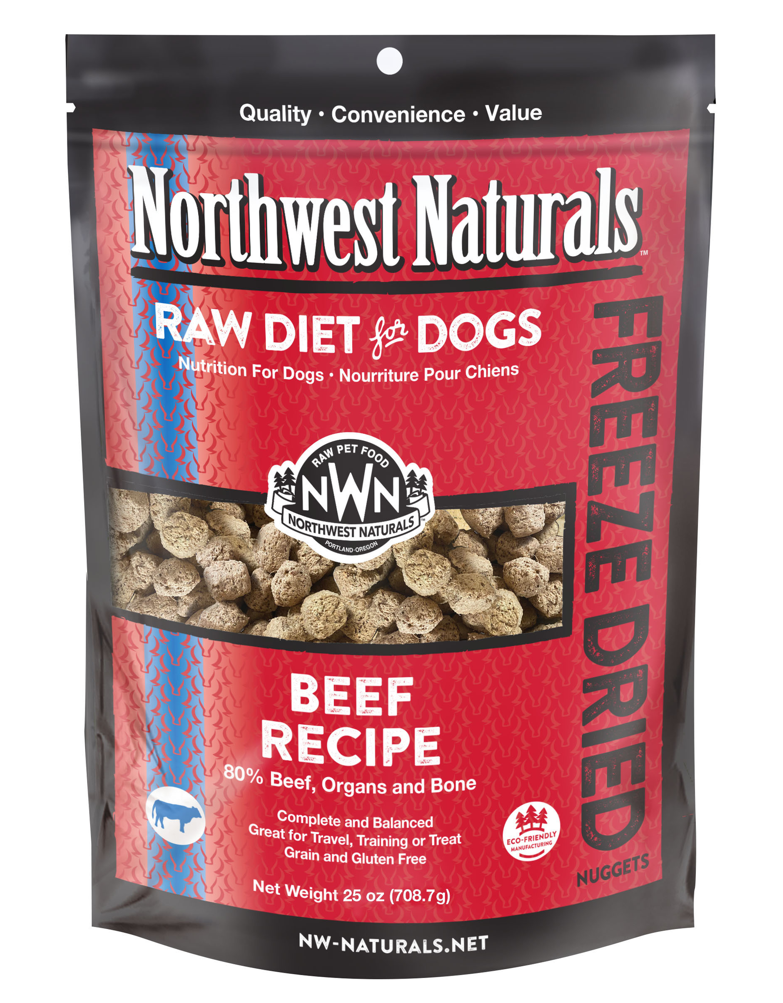 Northwest Naturals Northwest Naturals Raw Diet for Dogs Freeze Dried Nuggets Beef Recipe