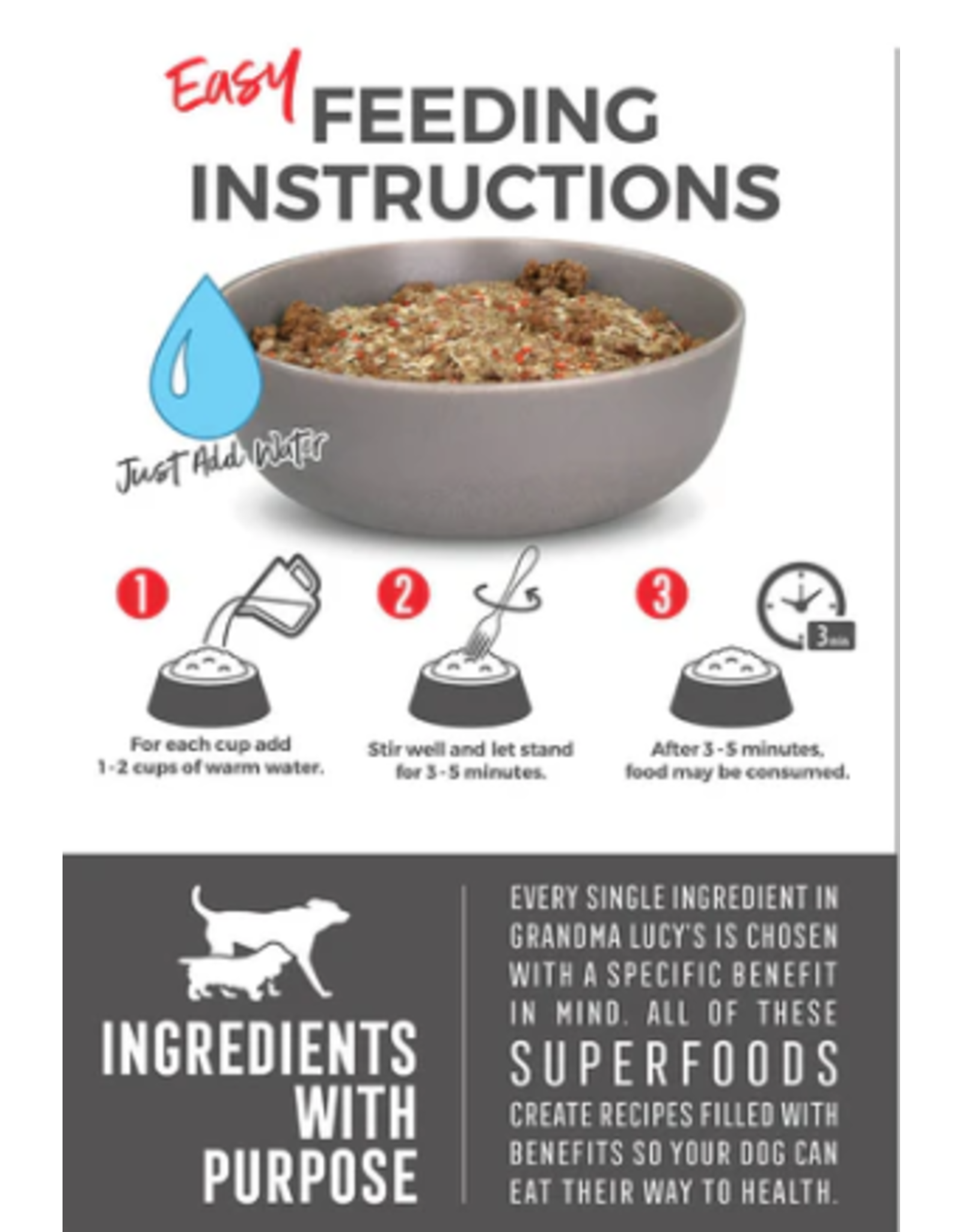 Grandma Lucy's Grandma Lucy's 3 Bears Beef Recipe Freeze Dried Dog Food