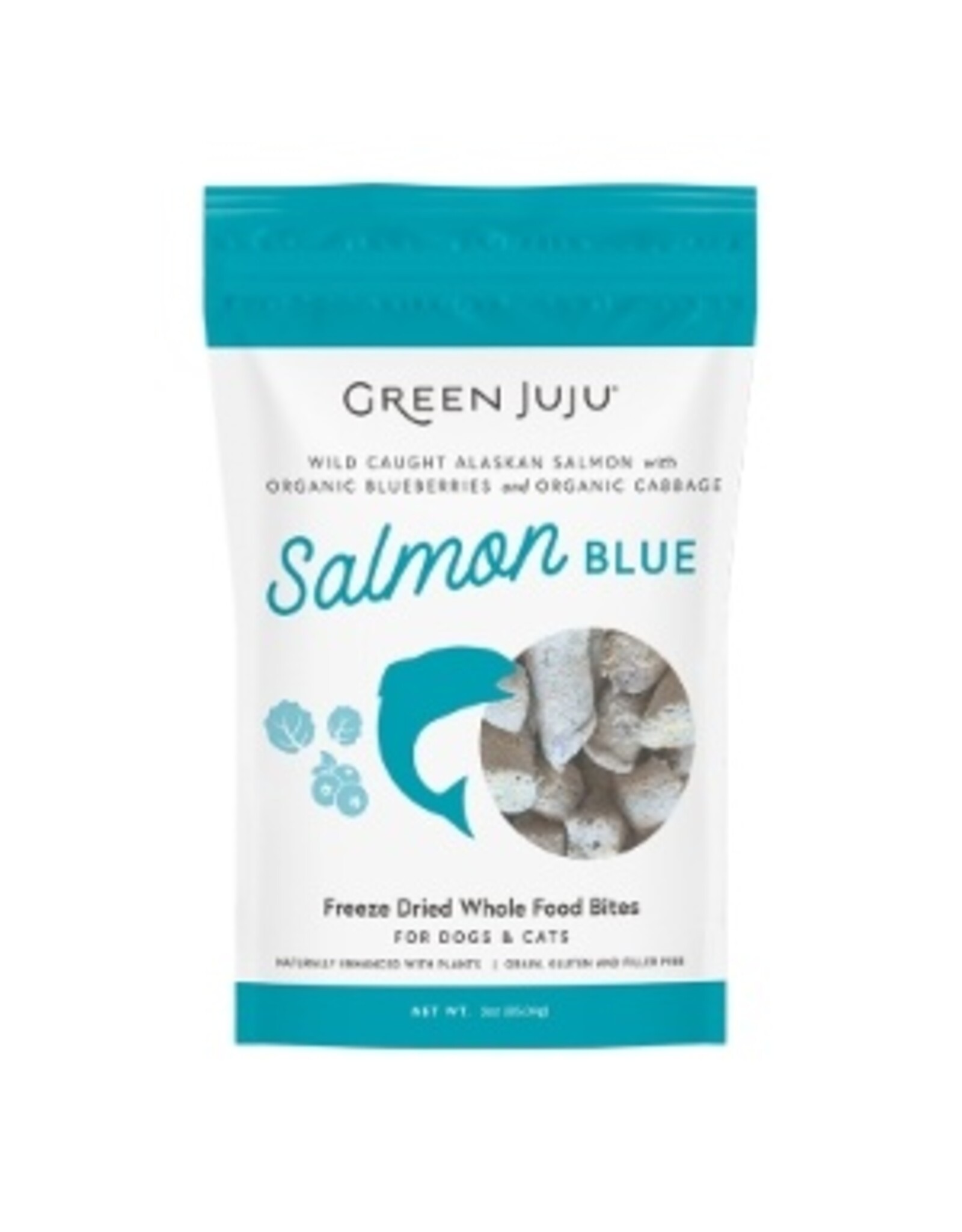 Green Juju Green Juju Salmon Blue Freeze Dried Whole Food Bites for Dogs & Cats
