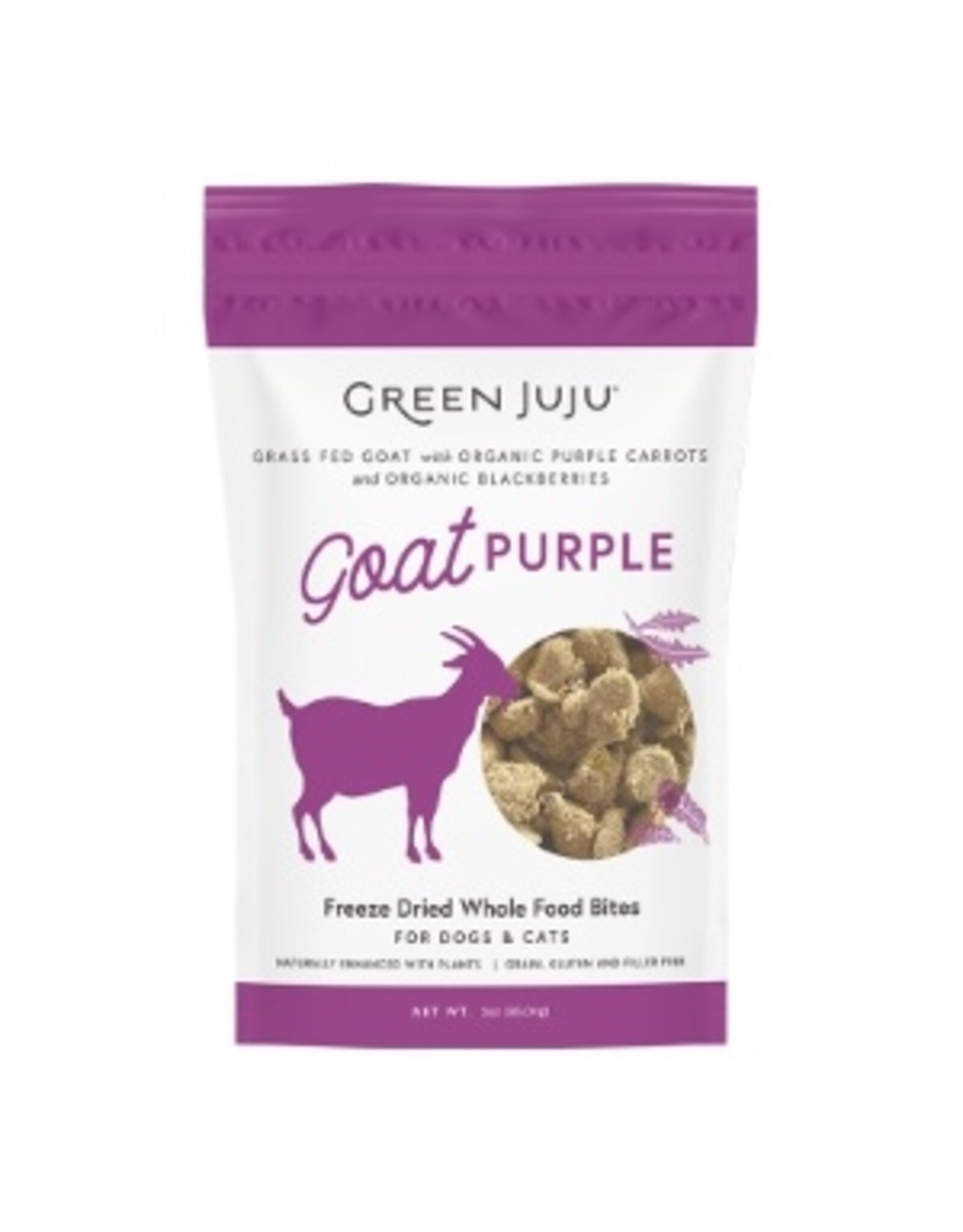 Green Juju Green Juju Goat Purple Freeze Dried Whole Food Bites For Cats & Dogs