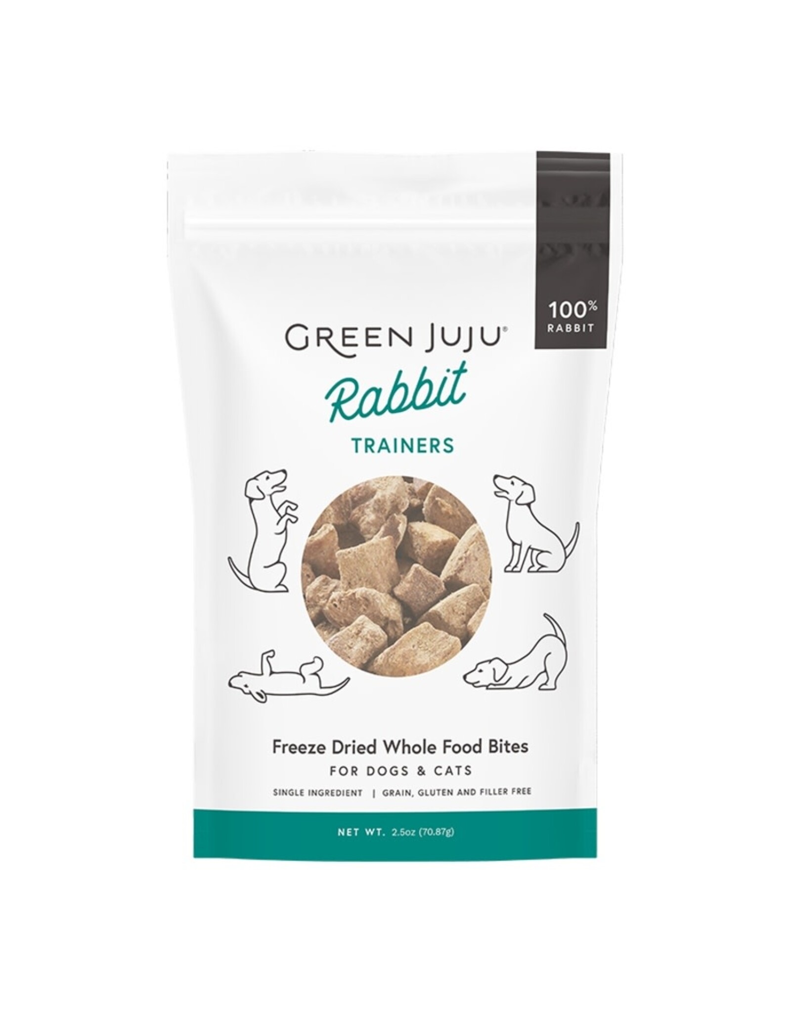 Green Juju Green Juju Rabbit Trainers Freeze Dried Whole Food Bites 3oz