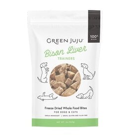Green Juju Green Juju Bison Liver Trainers Freeze-Dried Whole Food Bites 3oz