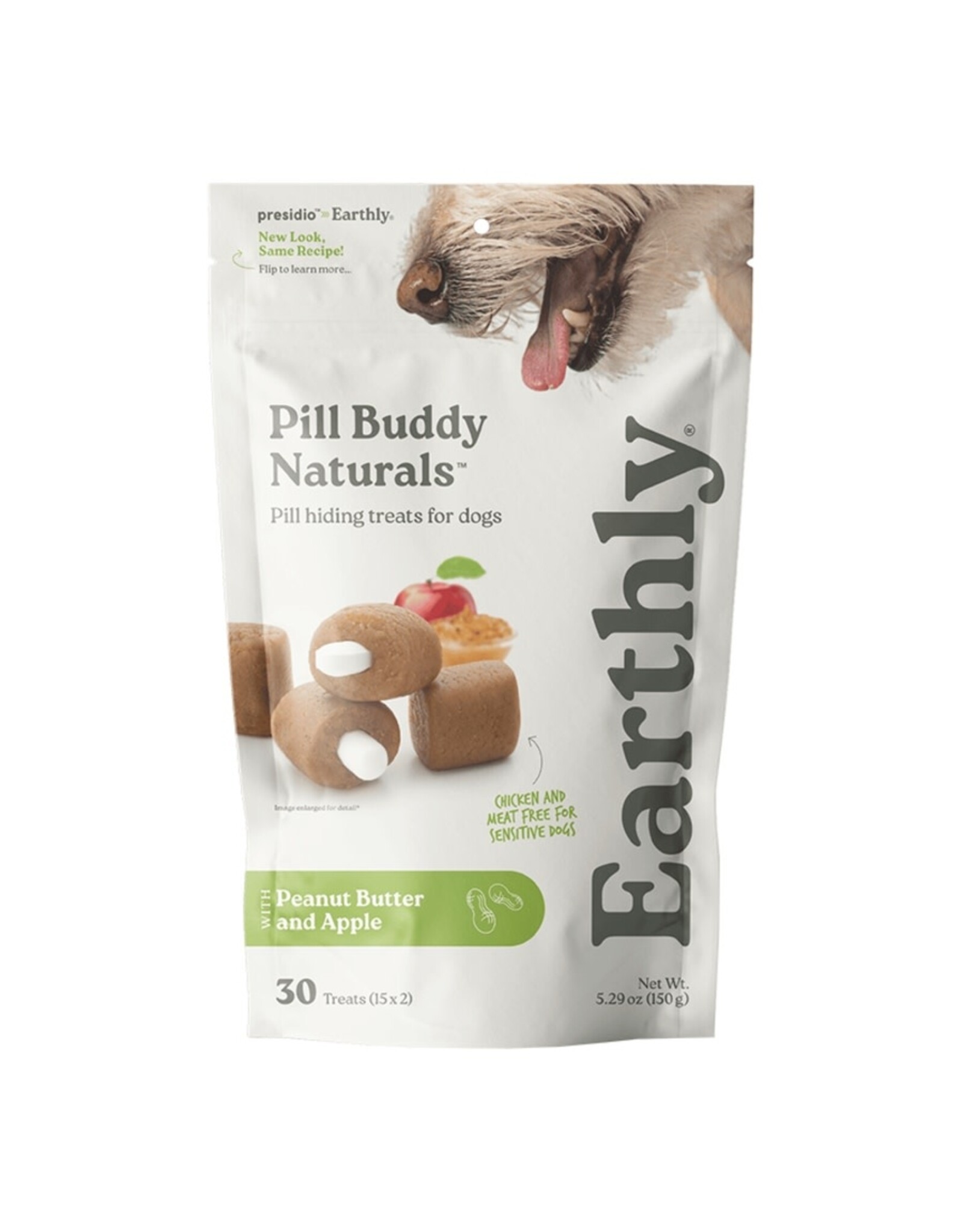 Earthly Pet Earthly Pet Pill Buddy Naturals Pill Treat Peanut Butter & Apple Recipe 30ct