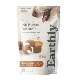 Earthly Pet Pill Buddy Naturals Pill Treat Peanut Butter & Honey Recipe  30ct