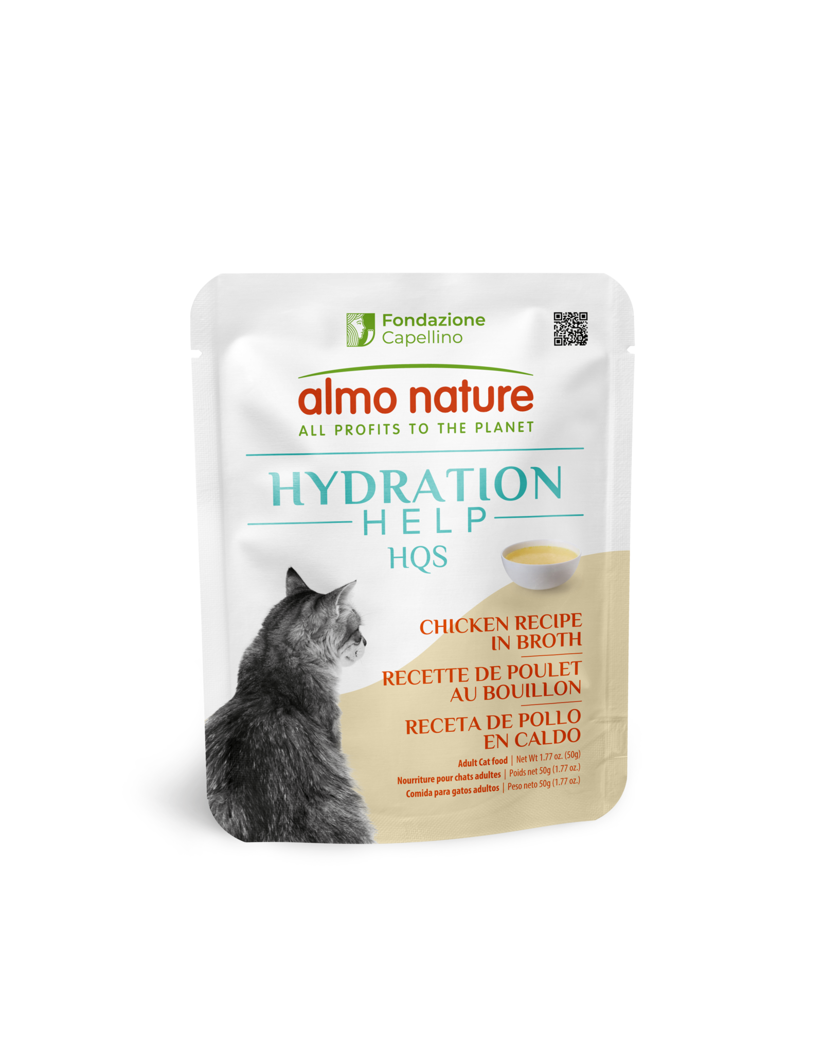 Almo Nature Almo Nature HQS Hydration Help Chicken Recipe in Broth Cat Food 1.76oz
