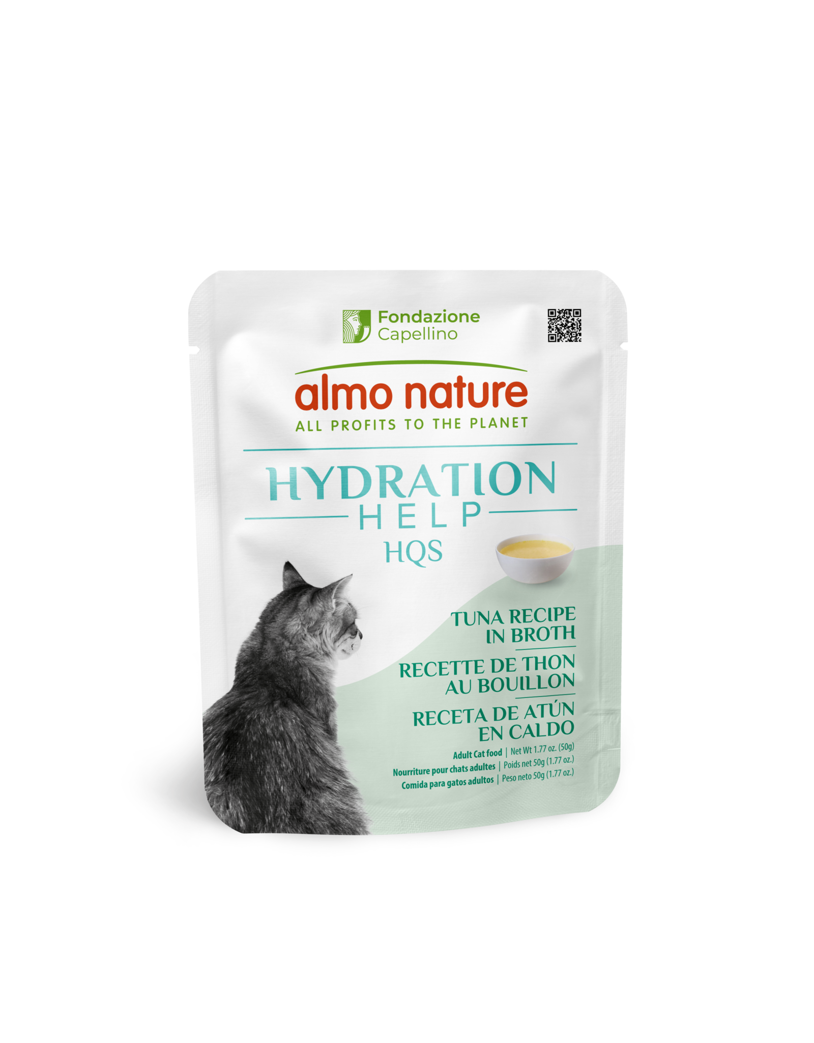 Almo Nature Almo Nature HQS Hydration Help Tuna Recipe in Broth Cat Food 1.76oz