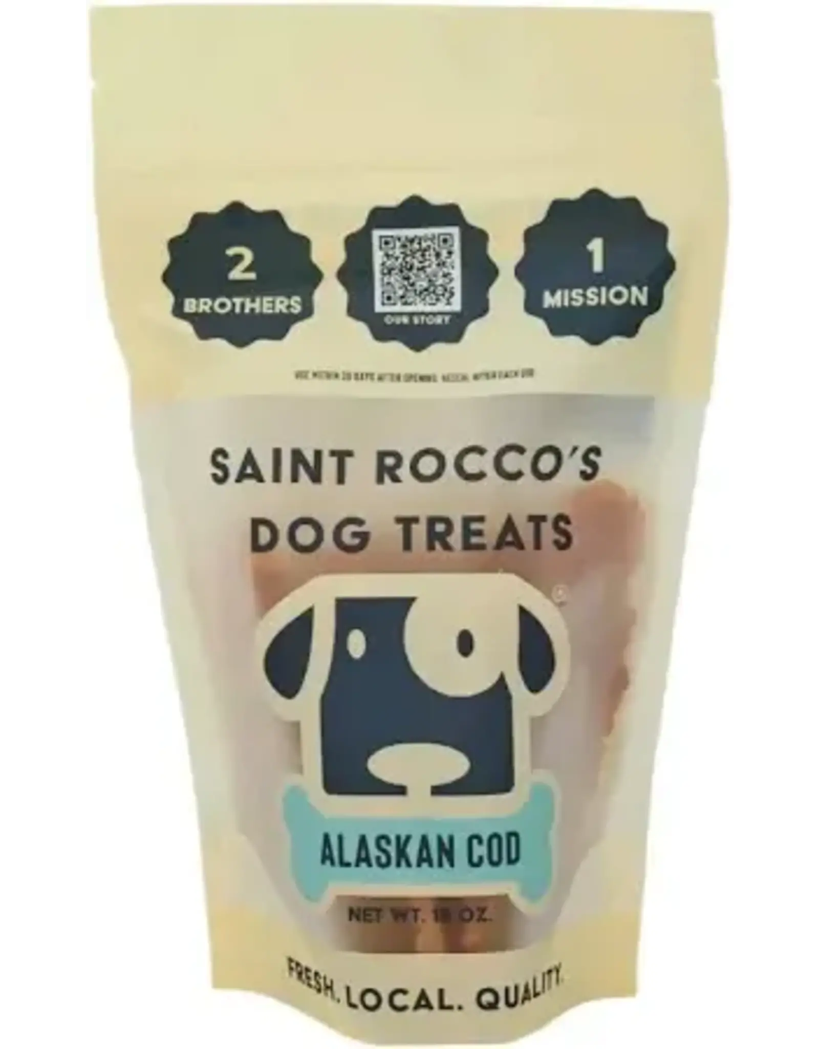 Saint Rocco's Treats Saint Rocco's Alaskan Cod Dog Treats 8oz