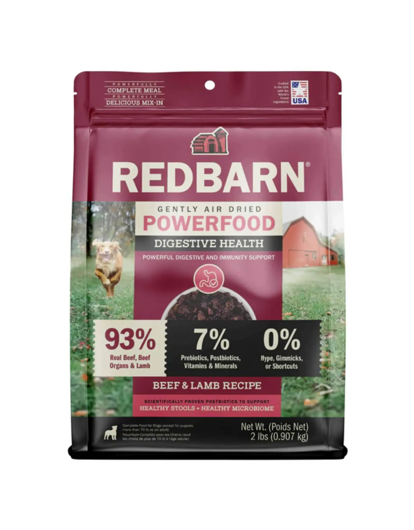 Redbarn Redbarn Gut Health & Digestion Air-Dried Dog Food Beef & Lamb Recipe 2lb