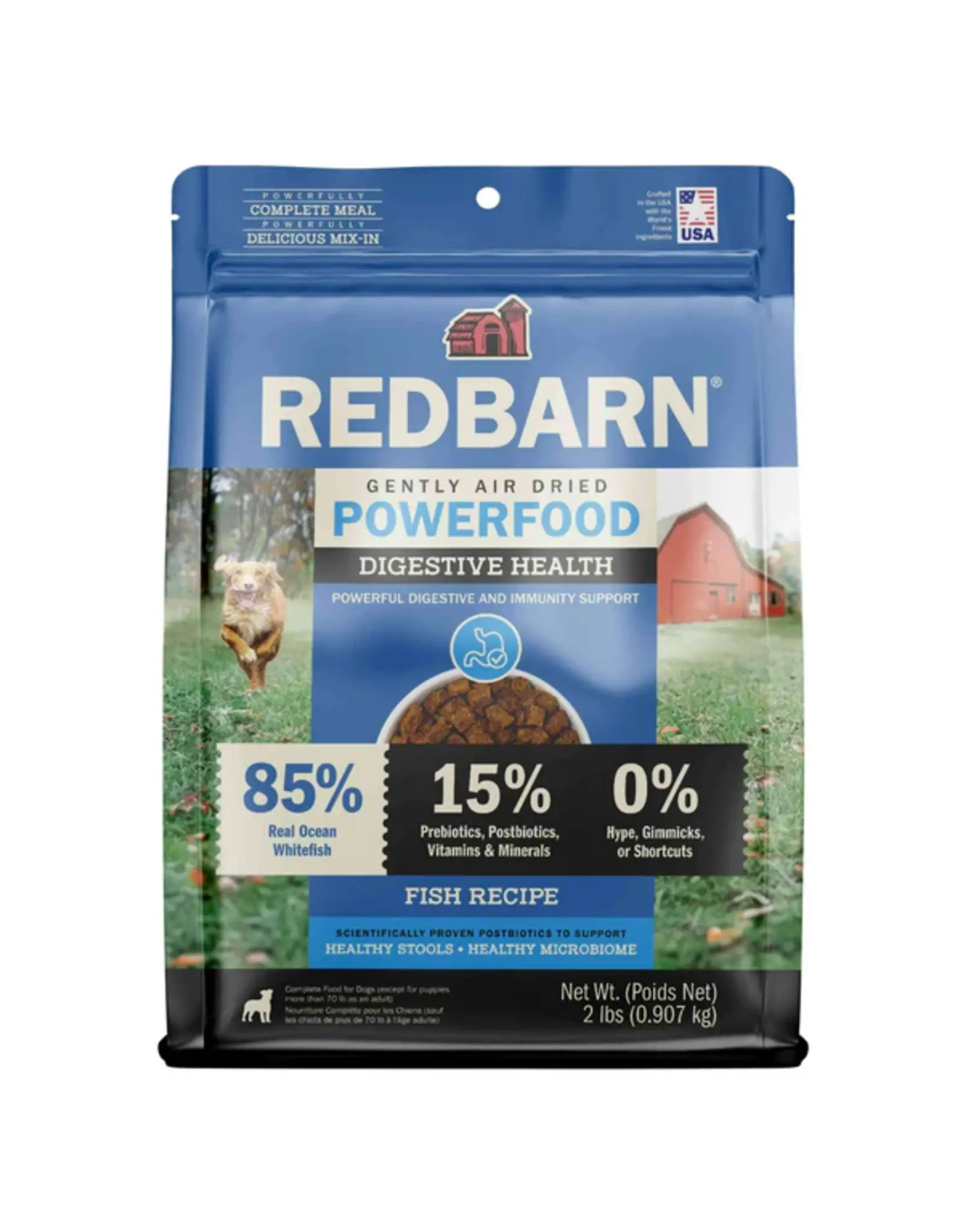 Redbarn Redbarn Air Dried Powerfood Healthy Digestion Fish Recipe Dog Food 2lb