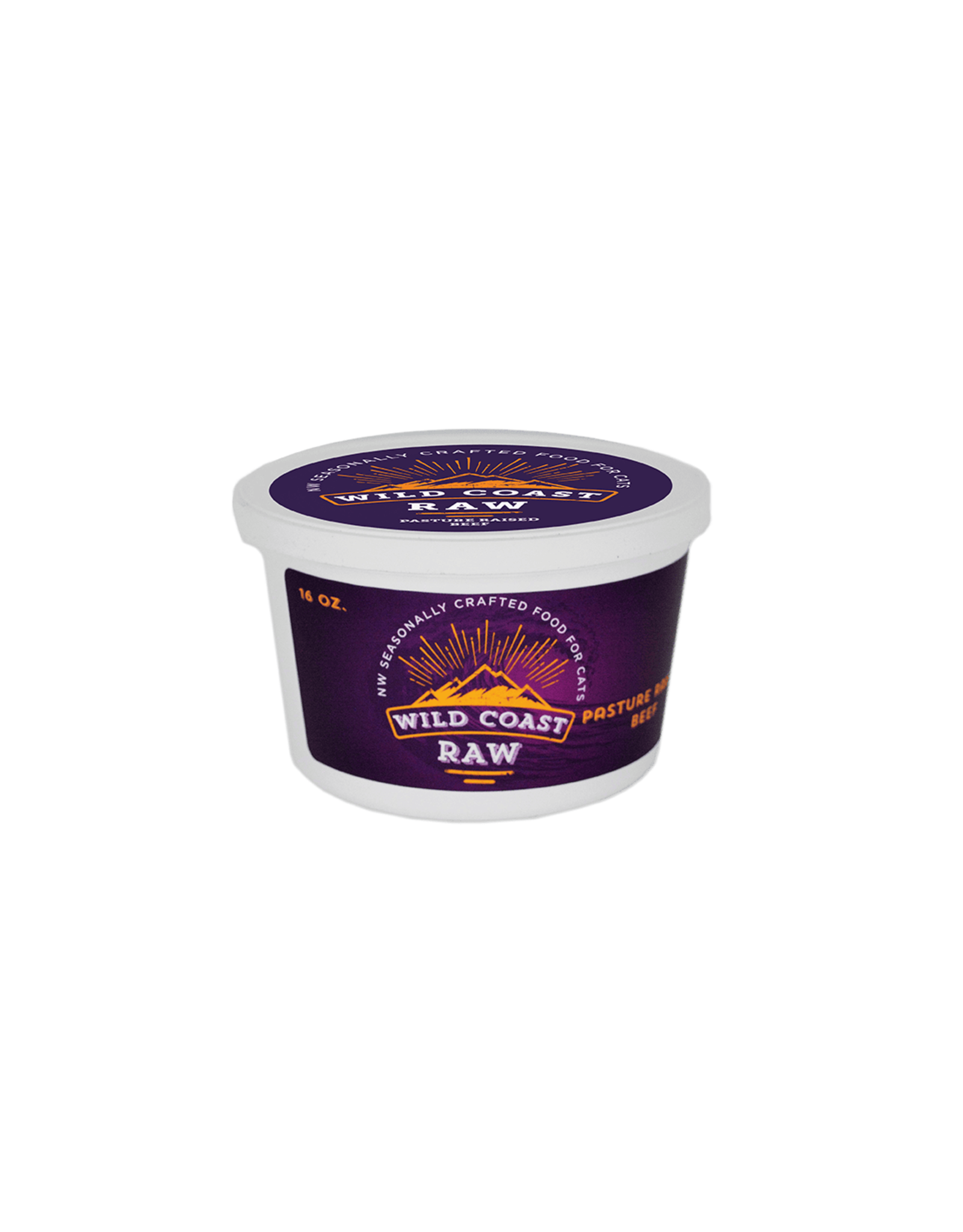Wild Coast Raw Wild Coast Raw Pasture Raised Beef Recipe Cat Food 16oz