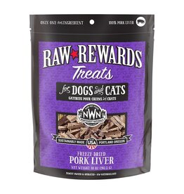 Northwest Naturals Northwest Naturals Raw Rewards Freeze Dried Pork Liver Treats for Dogs & Cats 10oz