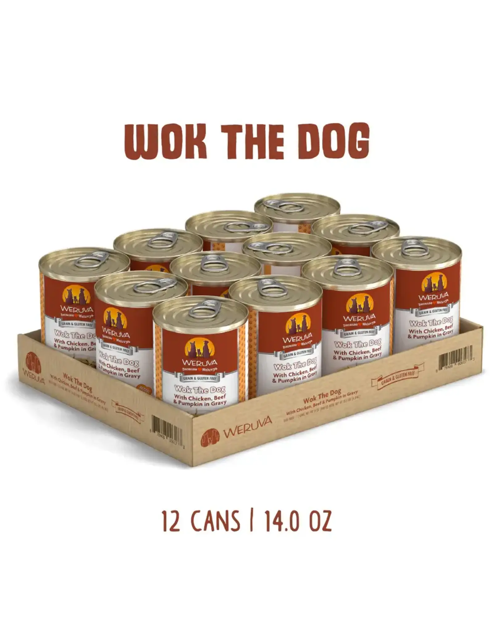 Weruva Weruva Wok the Dog with Chicken, Beef & Pumpkin in Gravy Dog Food 14oz
